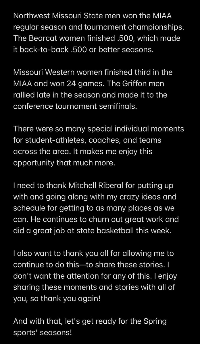 chrisRroush's tweet photo. There’s been a lot special 🏀 moments in our area this year.

It’s been another fun, exciting season. https://t.co/iG6pwM4lkn