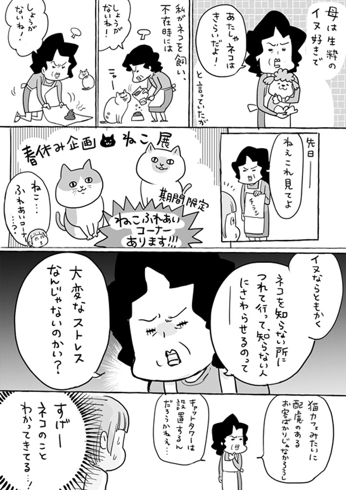 「あたしゃ猫は嫌いだよ!」 ツンデレにしか見えない母親の行動に、愛を感じる! https://t.co/IrOebMCVTe @grapeejpより 