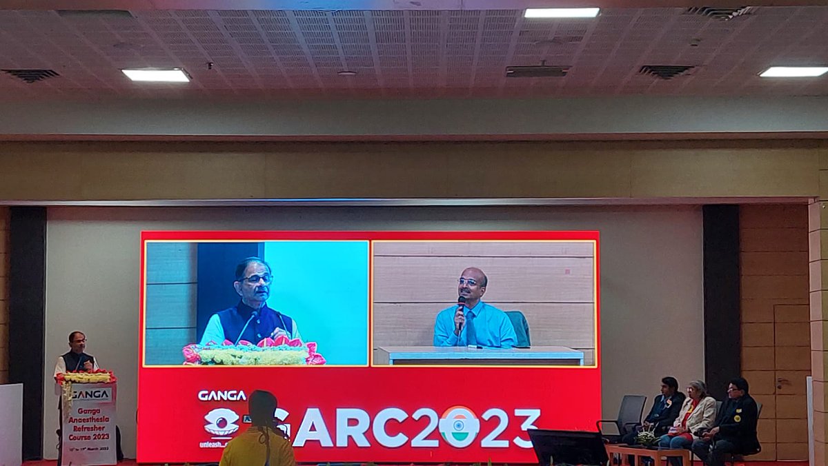 Excellent talk by Dr J V Divatia Head Department of Anaesthesia Tata Memorial Hospital Mumbai for a brilliant talk on Update on fluid therapy in Sepsis..Day 3 GARC 2023