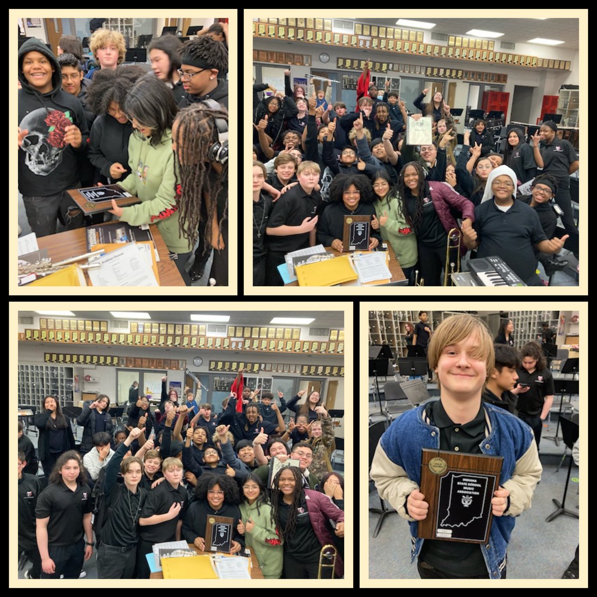 Belzer's Symphonic Band had a standing ovation performance and earned a group 1 GOLD rating at ISSMA Organizational Contest tonight.  Well done! Thank you for hosting <a href="/FCVWildcats/">Fall Creek Valley MS</a>. <a href="/ltgoodnews/">LT Schools</a>