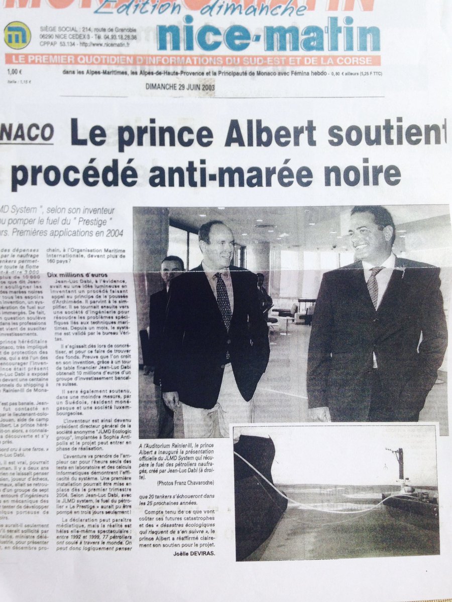 dabi_luc's tweet photo. Am a French Engineer and inventor of the JLMD System… A worldwide Antipollution Patent system for oil tankers to reduce oil spill in case of shipwrecks. Hundred of articles have been written about it, and over 800 oil tankers are already equipped with this system. It’s based on Archimedean principle and difference of liquid density.