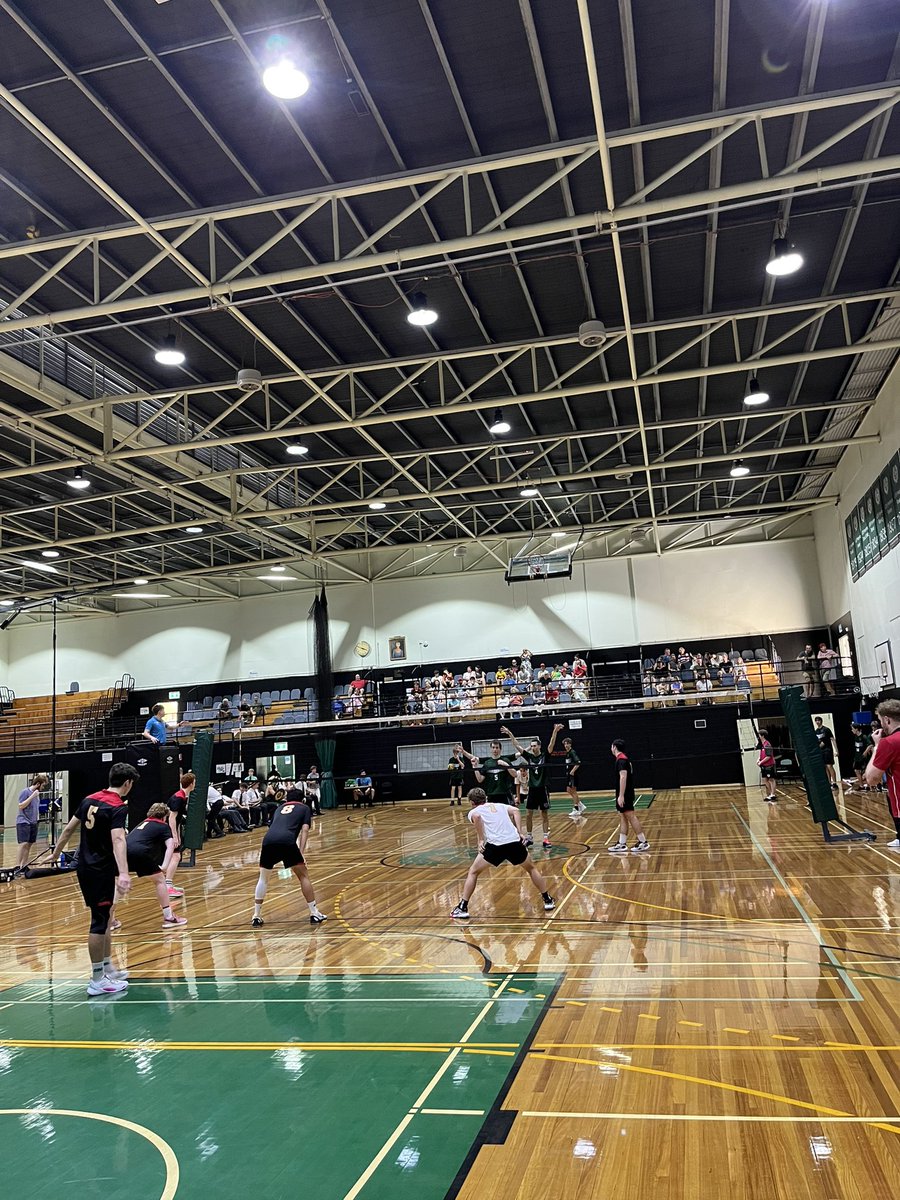 GT_Volleyball's tweet photo. GT First VI up 1-0 against BBC 🔴⚫️🏐 https://t.co/7WWLhx4V5l