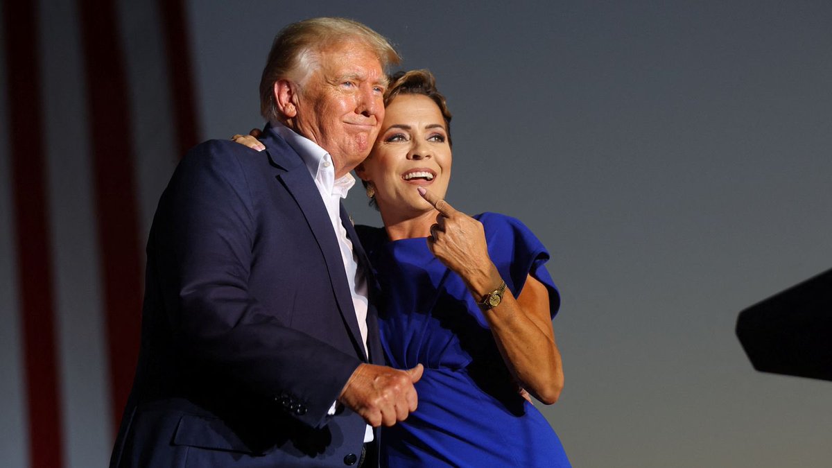 KariLake's tweet photo. I love this photo of me with the 45th and the 47th President of the United States. https://t.co/2bTYx4fBbO