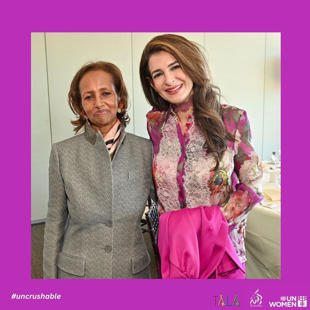 talaalamuddin's tweet photo. Feeling beyond humbled, honoured, and excited to have been a part of and speak at the UN Headquarters on International Womens Day. Thank you Hibaaq Osman for hosting me and my boys at Karama’s annual Lunch. 

The energy from all of these forward-thinking women is TOTALLY tangible https://t.co/L2pPzkPanf