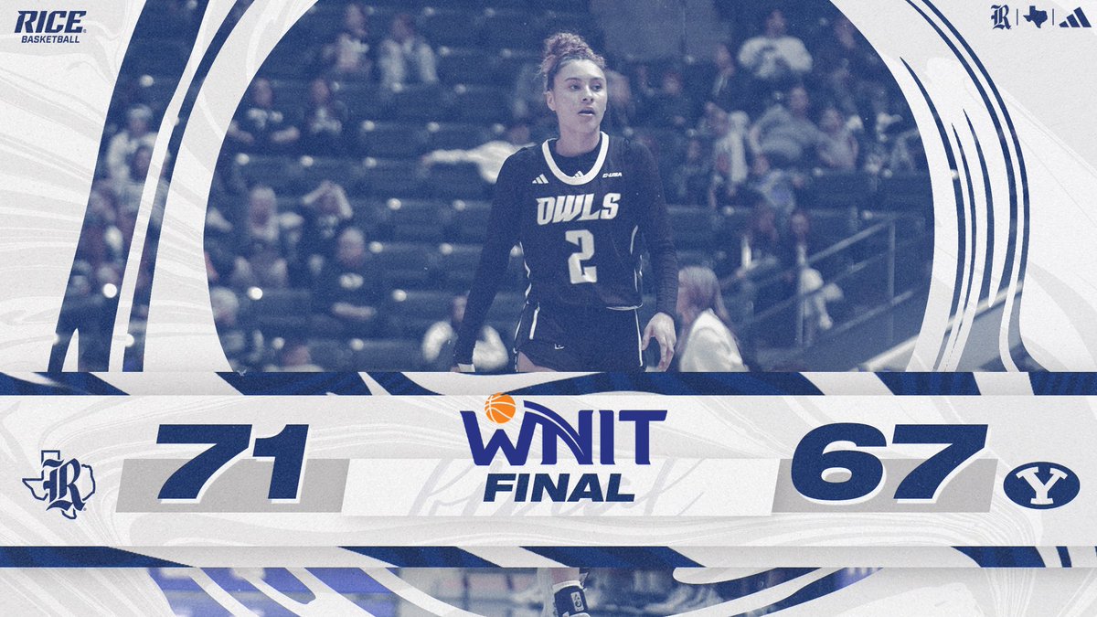 RiceWBB's tweet photo. MOVING ON!!!

Rice advances to the second round of the WNIT! 

#GoOwls👐 x #AtOwlCost x #WNIT https://t.co/iXwPkB0UhD