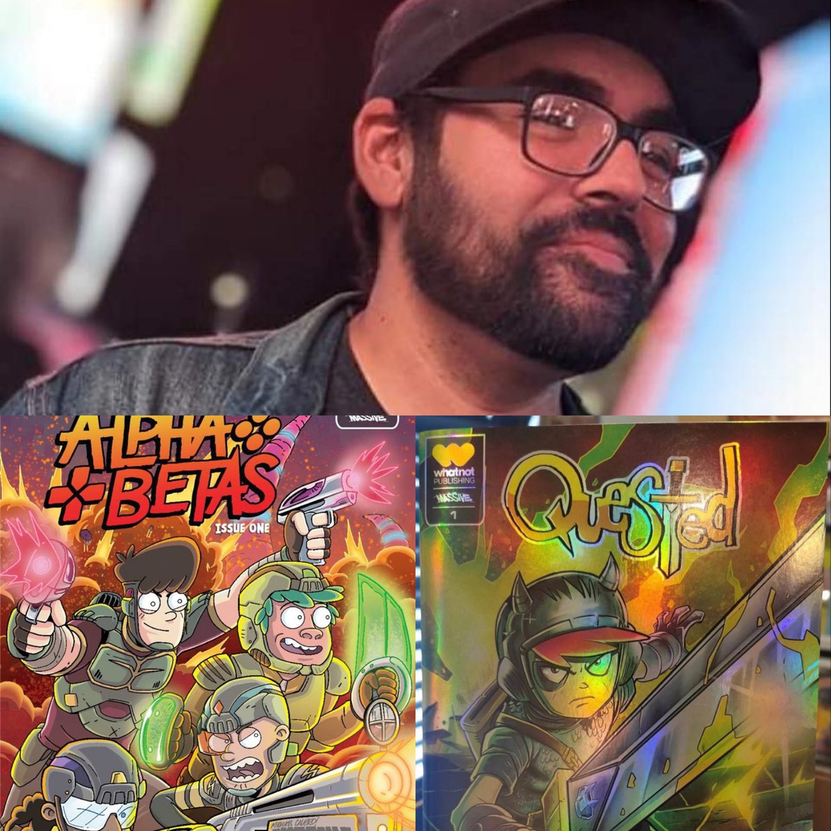 SacAnime's tweet photo. We are pleased to announce Michael Calero will be appearing at Sac Comic-Con!

Michael Calero is a publisher at Whatnot Publishing, Creator/Writer of #Quested, Artist of #AlphaBetas. https://t.co/yX9mY5yVC7