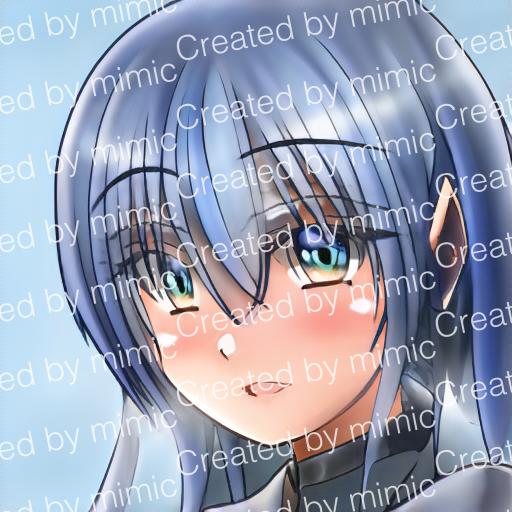←mimicにクロサキの絵を学習させて生成した絵
それを元に描いた絵→
なんだろう…杏奈ちゃんと桔梗ママを学習させたからか二人をミキシマックスした見た目になったな…。 