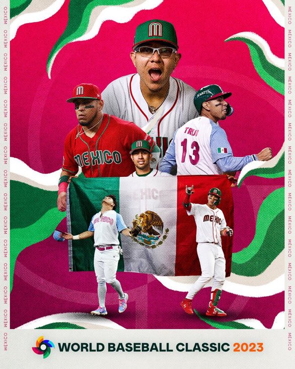 Histórico   !!!     MEXICO  a Semifinales en el Clásico Mundial de Béisbol.    Con carácter , talento y  jalando todos parejo ,  gran ejemplo para todo nuestro país.    Viva.  Mexico.   !!!!
