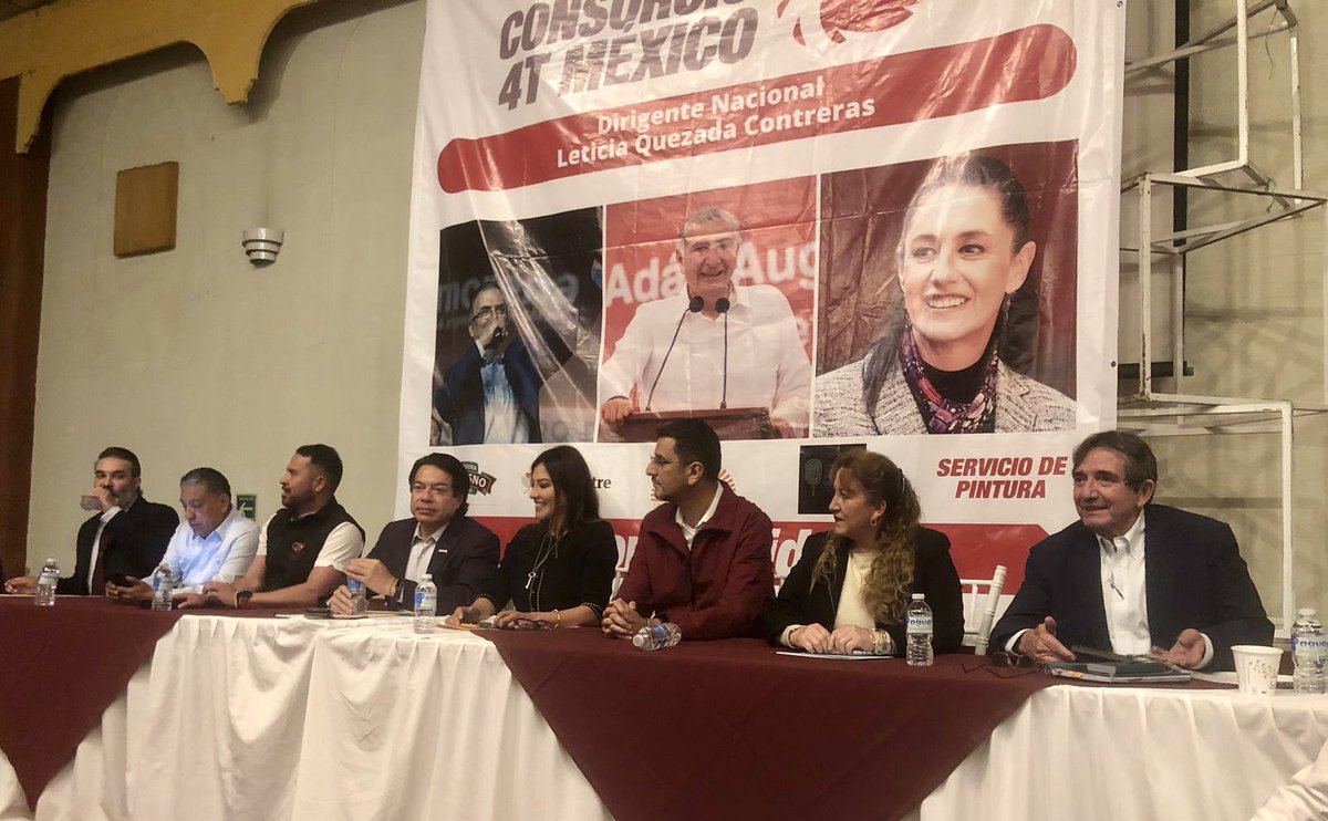 Contento de estar presente en el encuentro organizado por el Consorcio de la 4T México como un representante más del gran movimiento “Ahora es Adán Augusto”.  Agradezco a la Dirigente Nacional <a href="/Leticia_Quezada/">Lety Quezada contreras</a> por la invitación.