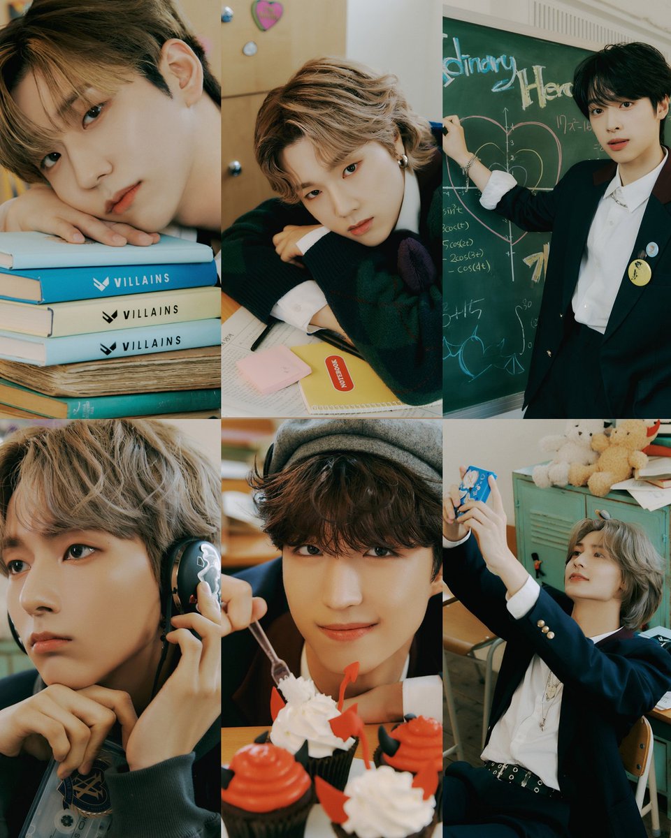 gunilsmenu's tweet photo. xdinary heroes' high school subjects for the villain fanship recruitment !!

gunil - english literature
jungsu - korean language
gaon - mathematics
ode - music
junhan - home economics
jooyeon - recess https://t.co/AEU65YPO0F