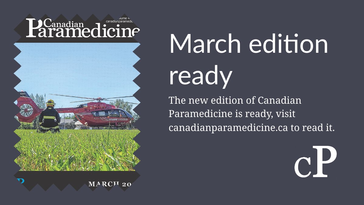 Your new Canadian Paramedicine edition is ready