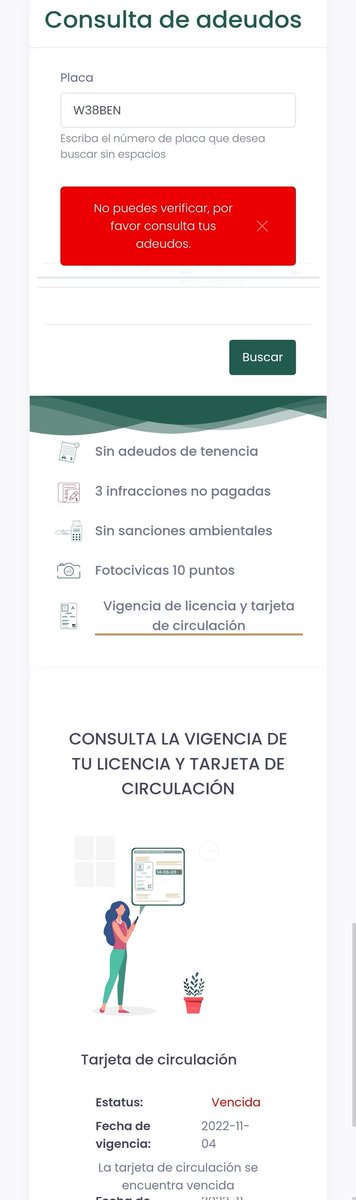 lavithaAlmaraz's tweet photo. Anexo evidencia de tarjeta de circulacion vencida 🤨 https://t.co/P10cf6AuOa