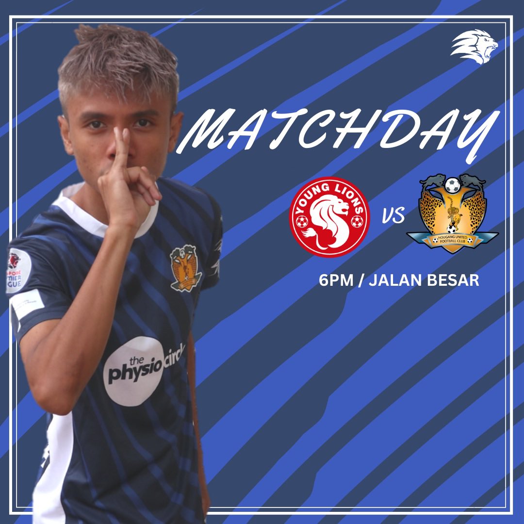 HougangUnited's tweet photo. 𝙈𝙖𝙩𝙘𝙝𝙙𝙖𝙮!

🆚 @yglions 
🏟️ Jalan Besar Stadium
🏆 @SGPremierLeague 
⏱️ 6pm
📺 Watch LIVE on @SGPremierLeague YouTube, Singtel Ch 111, Starhub Ch 201 and Mediacorp meWATCH

#HGFC #1H1H #SPL #YGLHOU https://t.co/rIFs1I5lZX