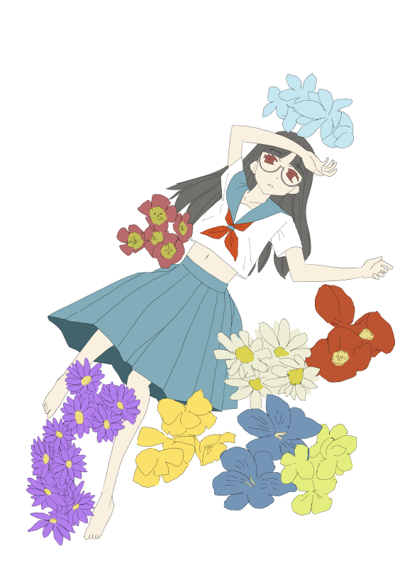「色を置いていってる。気が遠くなる  #今日の絵練 」|小島アジコのイラスト