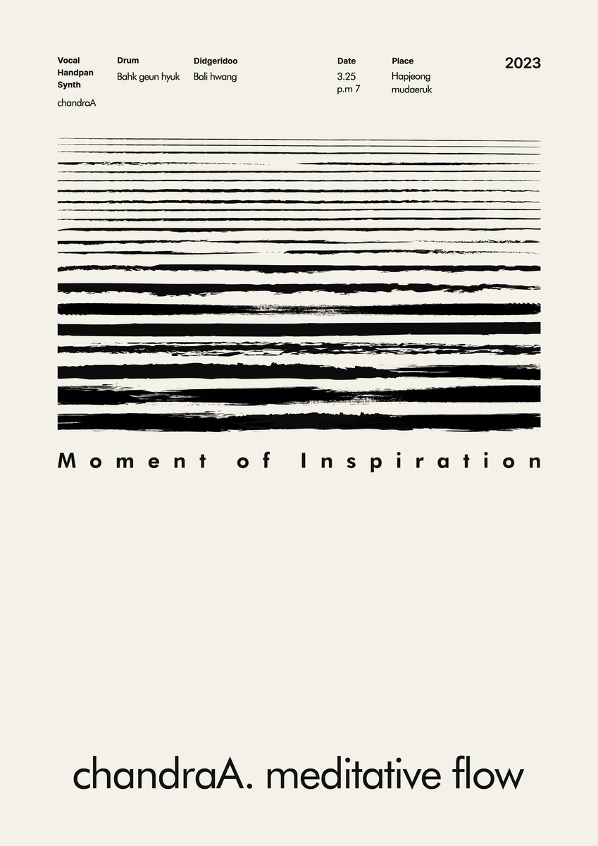 2023.03.25 SAT p.m7 mudaeruk
예매 20,000/현매 25,000
(naver.me/5i0B5Z1C)