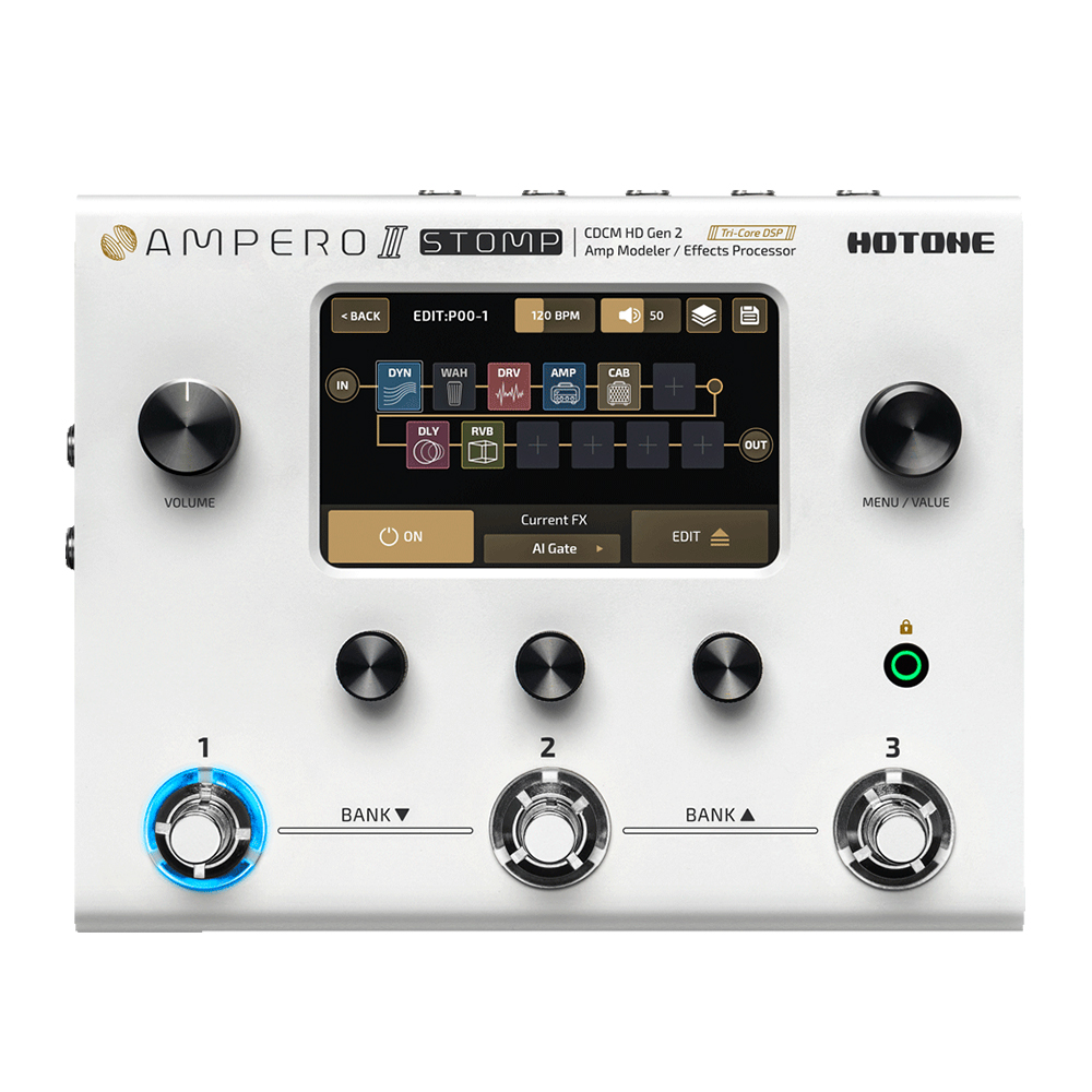 THEONE_HighEnd's tweet photo. STOMP BOX として価格も手頃ながらハイエンドプロセッサーに引けを取らない性能とクウォリティーを発揮する #AMPERO2
#DYNAX IRインサート実績もありイチオシです!
#マルチエフェクター #STOMPBOX #ギタープロセッサー #HOTONE https://t.co/rUygchP7yI