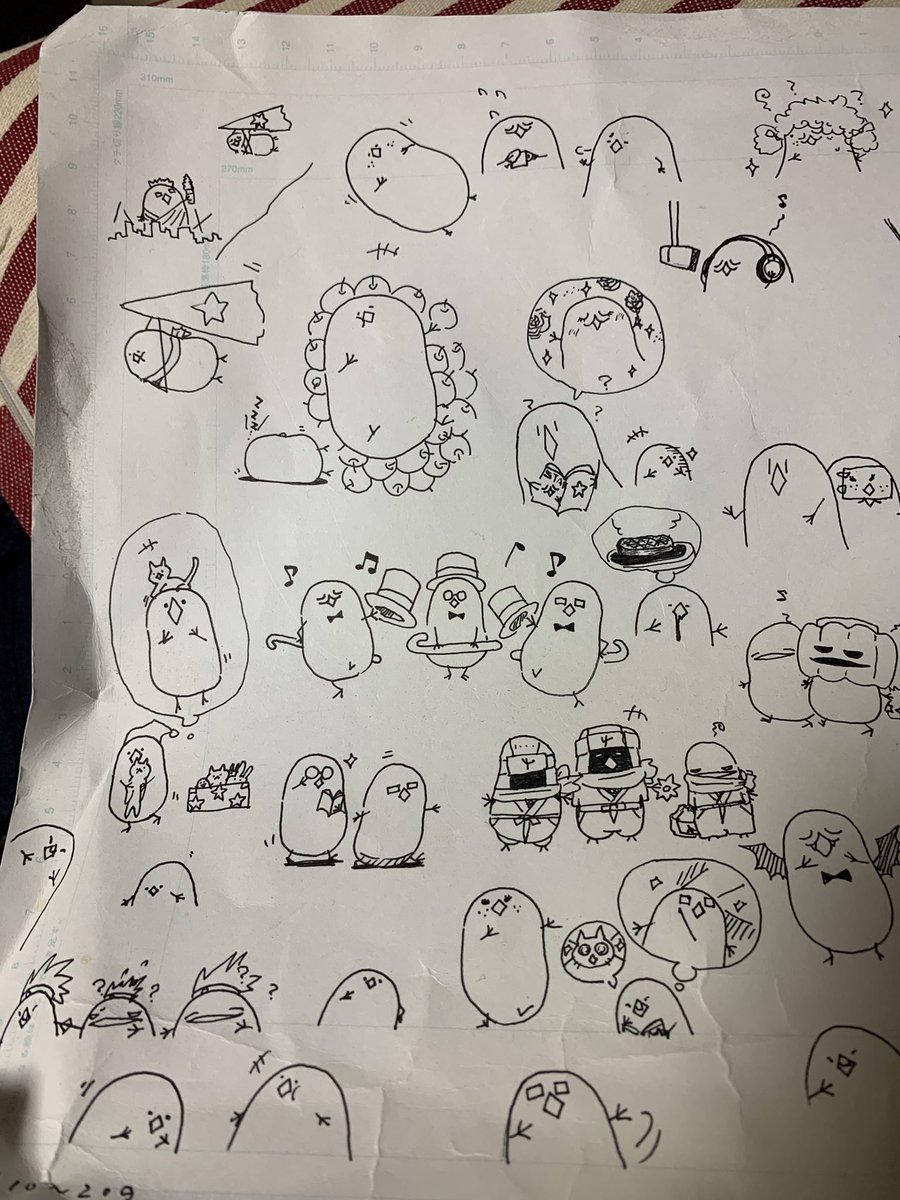 楽描き出てきた。かわゆい。 