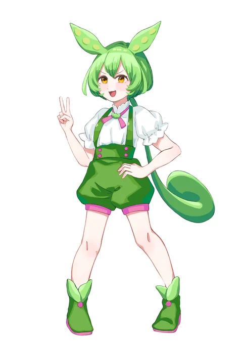 再走したずんだもん立ち絵のポーズを変えられるようにしたぜ 
