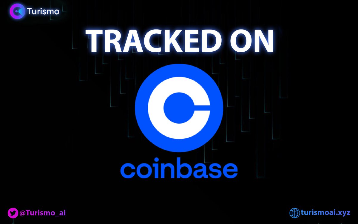🔥🔥 Next, $TURAI is now being tracked on <a href="/coinbase/">Coinbase 🛡️</a>   

Click here: coinbase.com/price/turismo-…

#TURAI $TURAI #Arbitrum #Turismo #TurismoAI #CoinMarketCap #CoinGecko