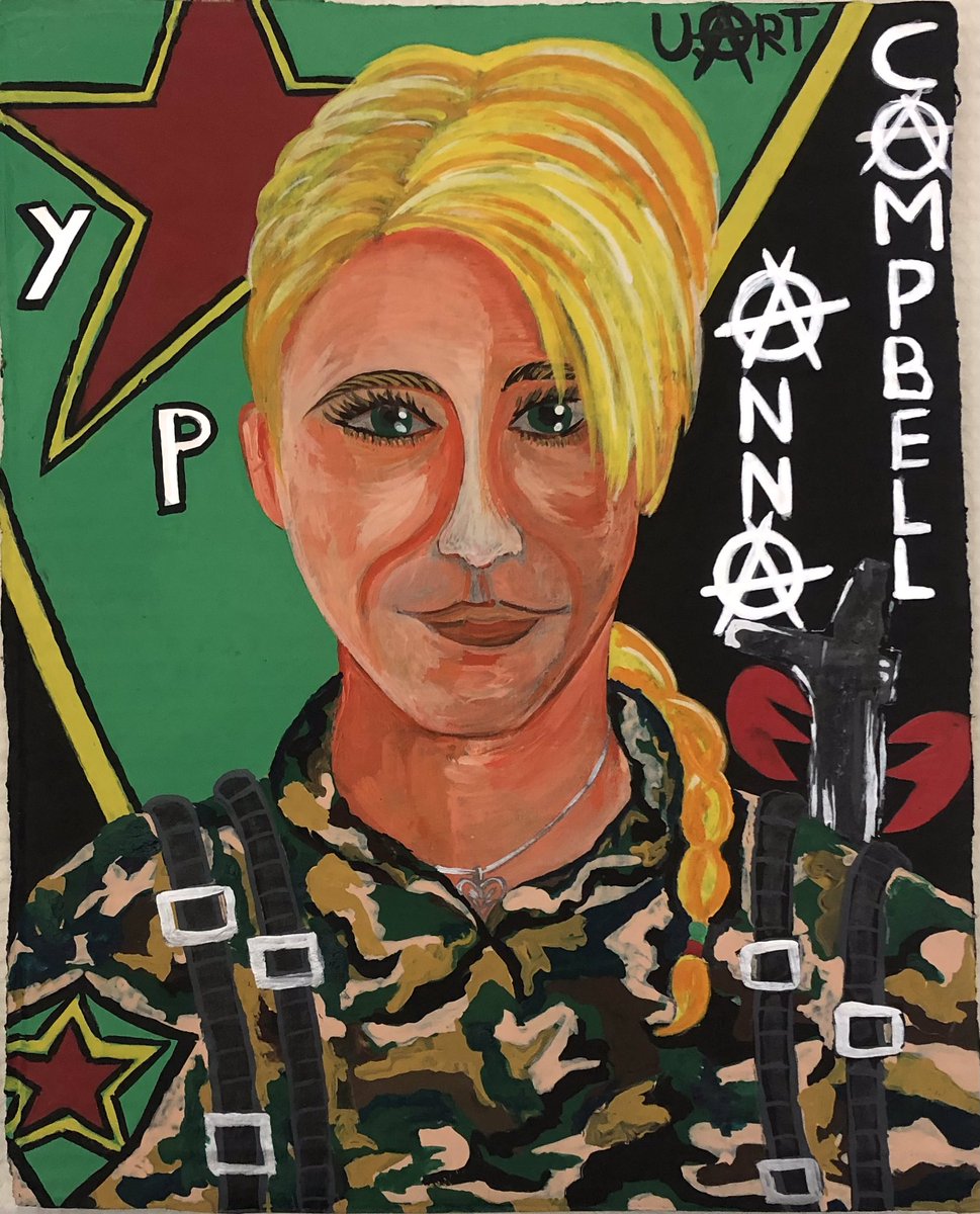 AnarckBlackCat's tweet photo. #Artwork by👉🏻#UnknownArtist #Art 
#UnknownArt #ArtIsR3volution🖼️✊🏻 
#Uart🎨🖌️ #Mural #Graffiti #Painting 
#Anarchist #Artist #Anarchism✌🏻 
#Anarchy #AnnaCampbell 💛❤️💚is IMMORTAL💔🖤RIP Comrade👱🏻‍♀️🤍🕊️
#AntiFascist #Feminist #RevolutionaryLoved ✊🏻🫶🏻👊🏻
I Miss U 😢 #AnnaCampbell ❤️‍🔥 https://t.co/3cXzXbXV8B