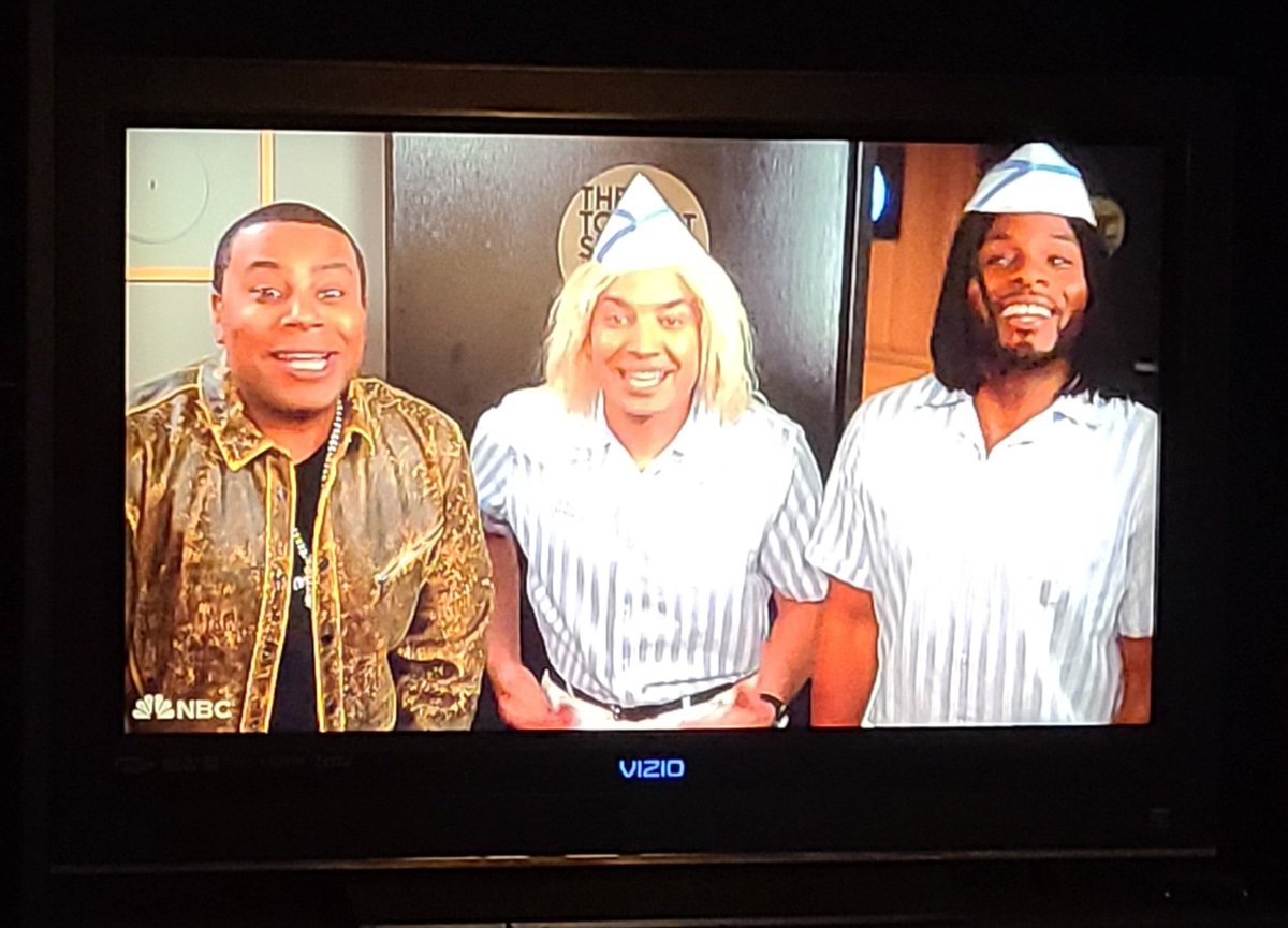 leslieinlr's tweet photo. @FallonTonight It's #Keenan, #Kel &amp; #JimmyFallon!  #WelcomeToGoodBurger https://t.co/fANXF2Xn5b
