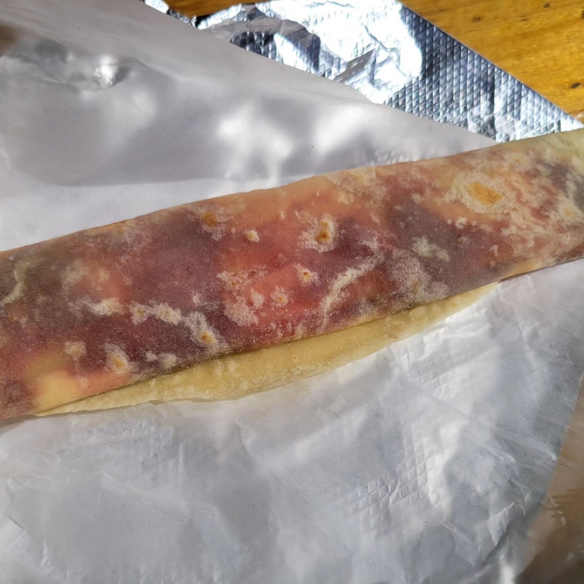 soulfoodscholar's tweet image. Got a #ligonberry #lefse (#potato #crepe)at @vikingsoulfood in #pdx. #Norwegiansoul