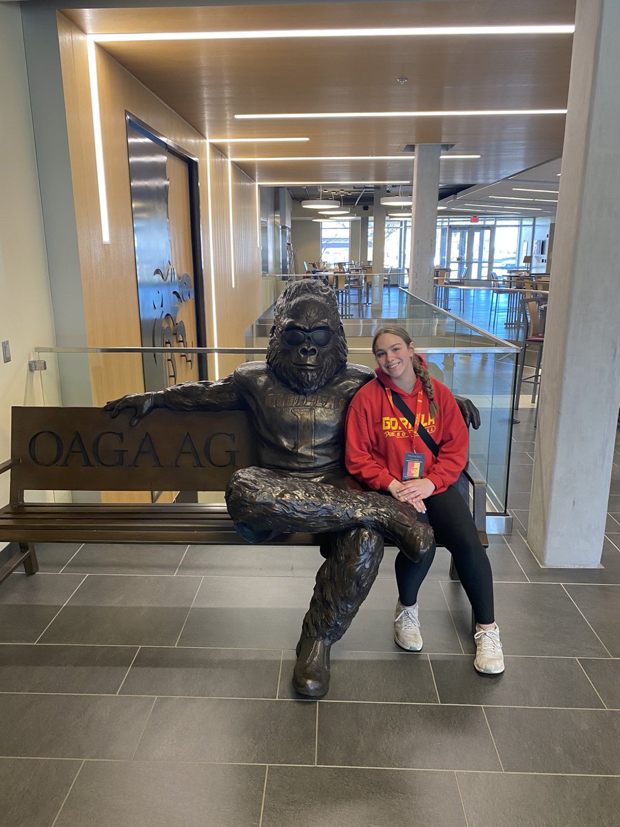 KarterSkillman's tweet photo. So thankful I got the chance to tour the campus of @pittstate it was a great experience! Also, glad I got to see @Gorilla_SFB play today! I learn so much from these girls! Thank you coaches @CoachFullerPitt and @CoachBradF Go-Rillas โค๏ธ๐
@JWall1820 https://t.co/WFMTkAMEpF