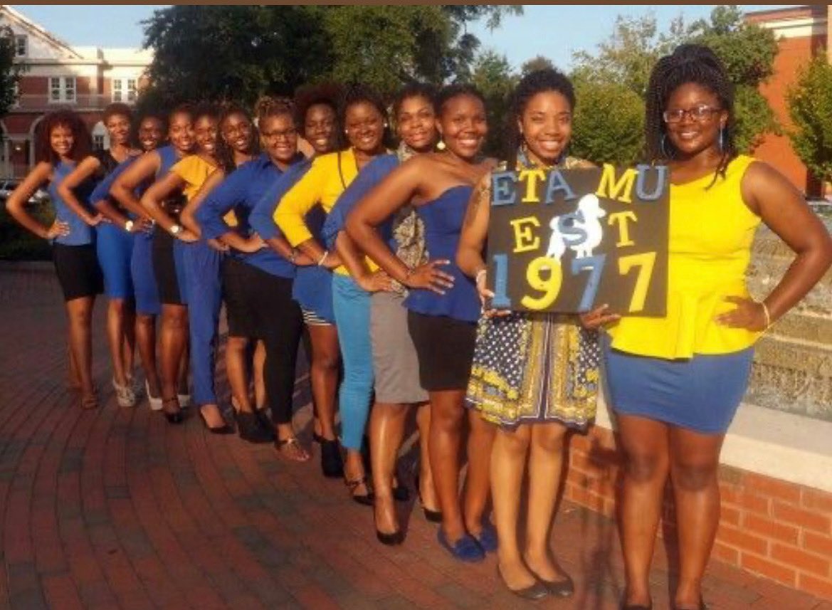 womenofsgrho's tweet photo. SGRho #FlashBackFriday edition 💙💛 make sure to tag your LS/chapter IG you see them posted.

Tag a soror, 👀 a soRHOr 

#WomenOfSGRho 💙💛🐩 https://t.co/fuu9XIU1lo