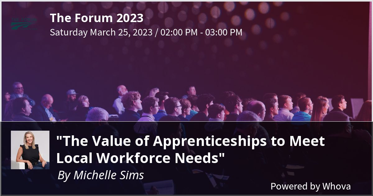 michelle_sims_'s tweet photo. I am speaking at The Forum 2023. Please check out my talk if you're attending the event! #NAWBFORUM23 #TheForum2023 #TheForum23 #Forum23 #NAWB - via #Whova event app https://t.co/W9ifATO7a9