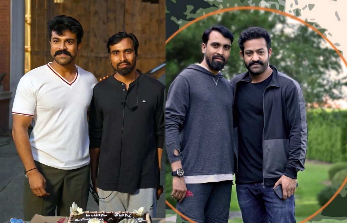 ramcharan_asr_'s tweet photo. Ramaraju🔥Bheem🌊 with @RRRMovie assistant director @ko_nagarjuna.
Height choodu thammudu🥵😹😢
#Ramaraju #Bheem #rrrBTS #RRRMoive #RRR #SSRajamouli #RamCharan #GlobalStarRamCharan #ManOfMassesRamCharan #RC15 #RC16 #IndiasPrideRamCharan #MassMaRCh https://t.co/IBOnZMWoLD