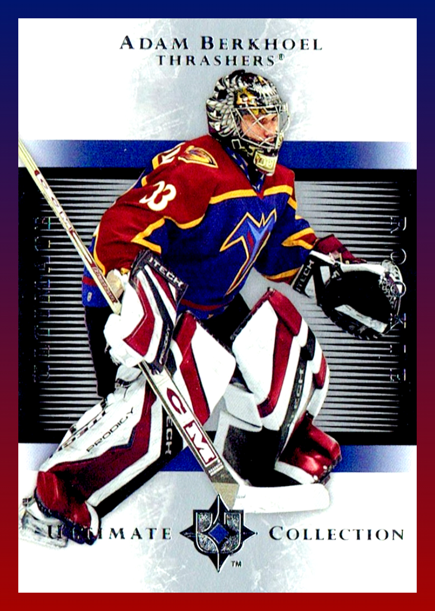 HeroesofCrease's tweet photo. Today's #ForgottenGem is Adam Berkhoel.
-Drafted 240th overall by #ChicagoBlackhawks (2000)
-NCAA Champion, Tournament MVP, and USA Hockey College Player of the Year (2004)
-9 #NHL GP with #AtlantaThrashers (2005-06)
-ECHL Goaltender of the Year (2007) https://t.co/3bNQST4igd