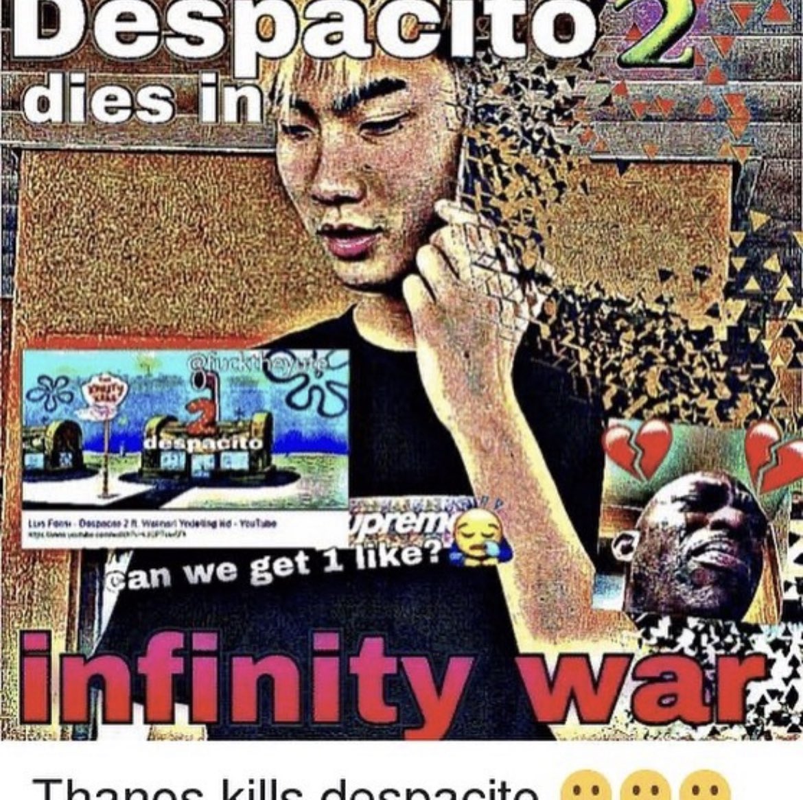 yom_ei's tweet image. #dankmemes #joke #despacito #thanos #thanoscar #femboysex