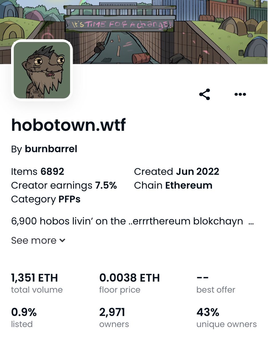 y’all’s just still ain’t undertstandin’ that wes were always destined ta be 0.0038
eth.. we is literally hobos.. ??