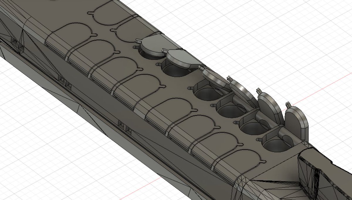 daydream0214's tweet photo. ボレイ級のハッチ開閉機構追加完了!帰国後3Dプリント1番手。反りが怖い怖い。
#700分の1 #BoreiClass https://t.co/Qexehsex3s