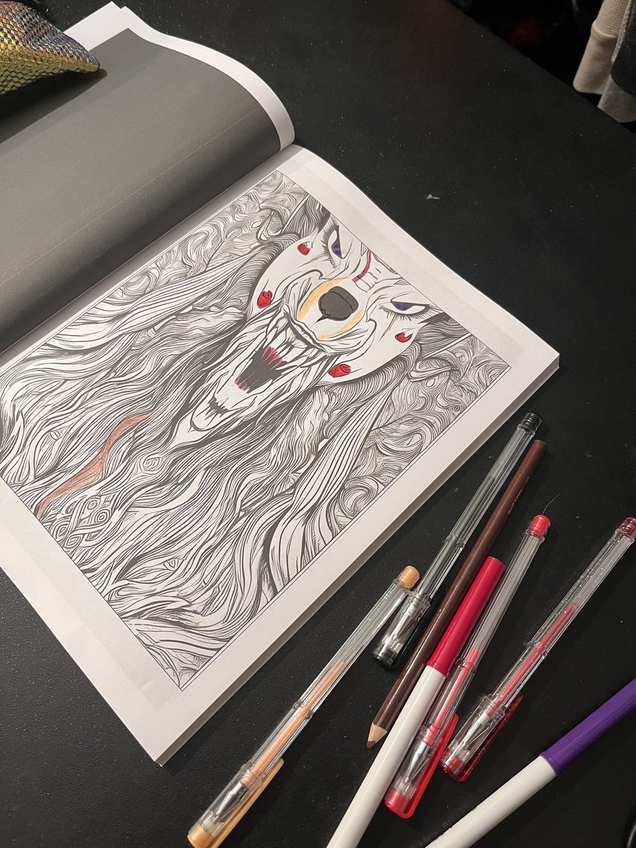 AI_Coloring's tweet photo. @DavidC_author “Fantasy Coloring Book” by AI Coloring &amp; Jar Louis will be published within the next 72 hours on Amazon! 
Have fun coloring AI generated images! https://t.co/zsa8OHvoAU