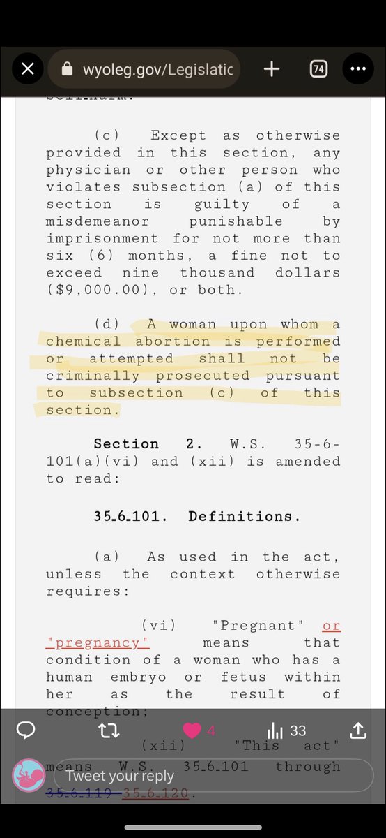 AbolitionWomen's tweet photo. @SavannaDeretich @SFLAction You mean the one that keeps chemical abortions legal for pregnant women?!
And you’re proud of this?! You call this a “win”.
Gross. https://t.co/xCBmPBcTlh