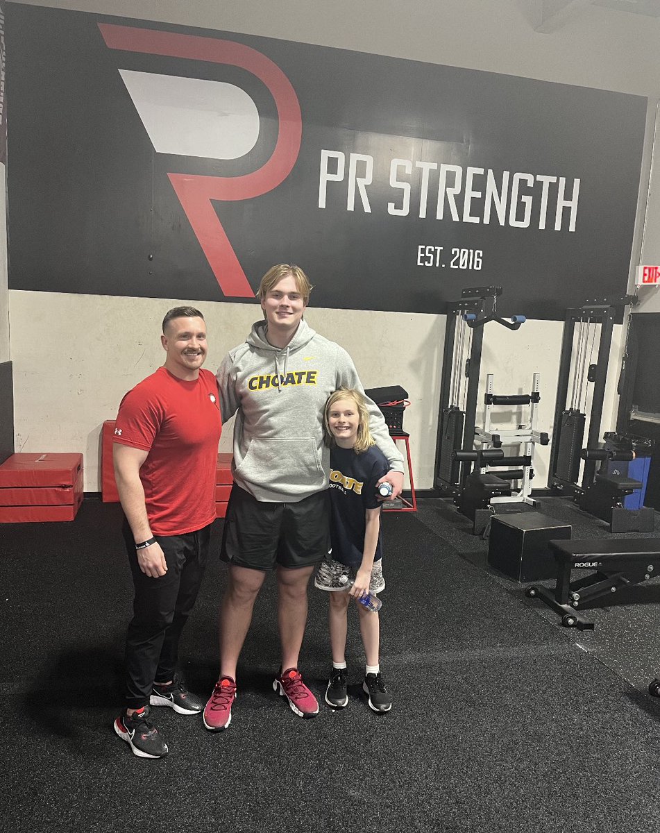 Best in the biz! <a href="/PR_Strength/">Patrick Reeves</a> <a href="/FATboysOLine/">Coach Mike Dillon</a> <a href="/CRHFootball/">Choate Rosemary Hall Football 🐗</a>