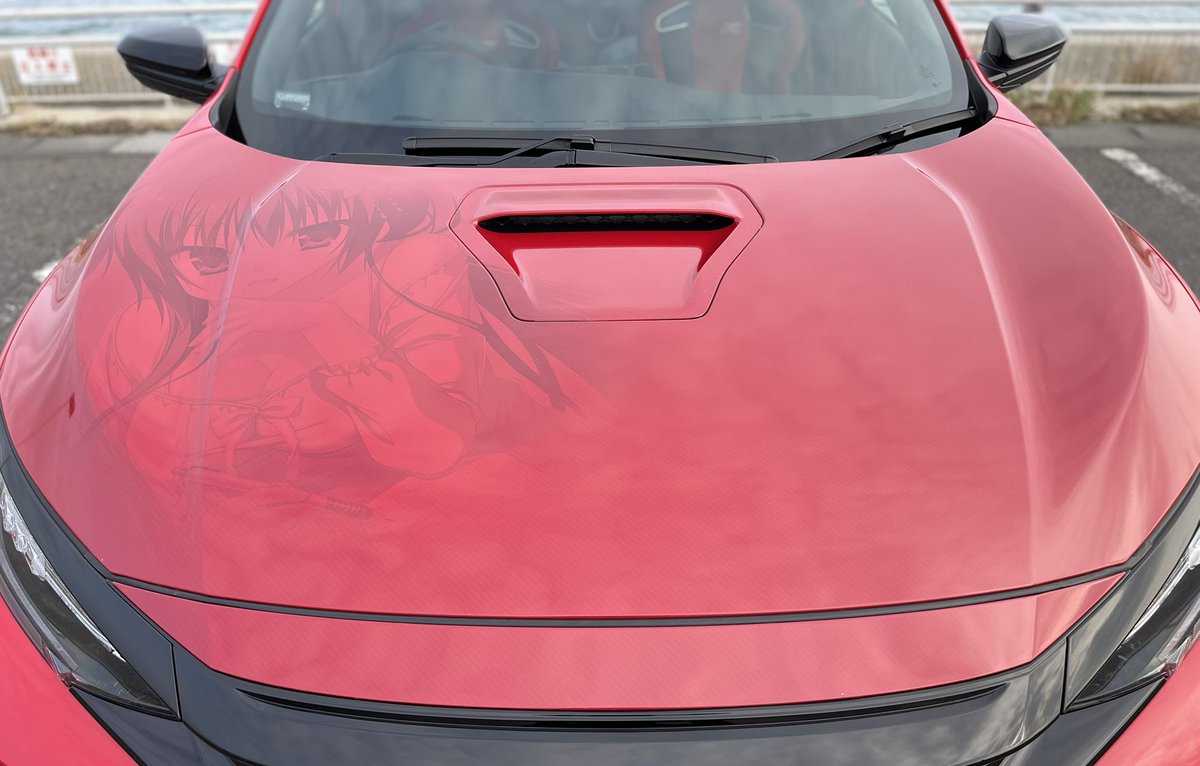6210RUI's tweet photo. 『奈月、これからもずっと、キミを愛してるよ』

【車】
CIVIC TYPE-R FK8 後期型
【作品】
カルマルカ✳︎サークル
天ヶ瀬　奈月
【素材提供】
SAGA PLANETS様
 @SAGAPLANETS 
【施工】
Sakata Designers様
@SakataDesigners

痛車天国に間に合ったので見て下さいw
＃カルマルカ https://t.co/3QF9nRnD88