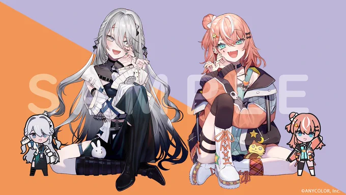 超スーパーウルトラホット covered by ソフィア・ヴァレンタイン×五十嵐梨花にて、お二人を描かせていただきましたたくさん聴いてください 