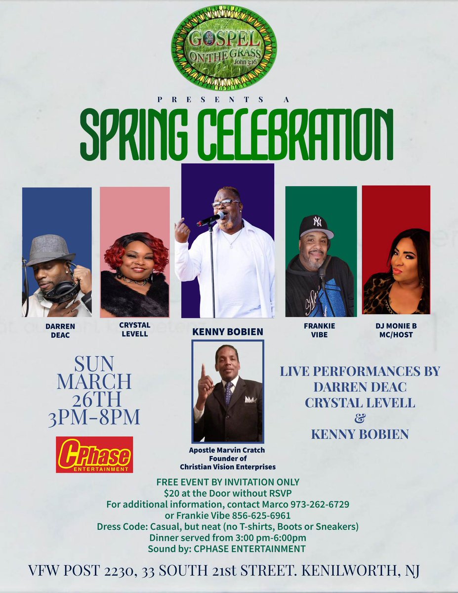 DarrenDeac's tweet photo. 1st 200 People to RSVP for FREE Entrance to The BIGGEST SPRING CELEBRATION THIS YEAR... Read The E-Flyer for Full Information... CALL IN YOUR RSVP TODAY... Once The RSVP List is Full; It's $20 RSVP and $25 at The Door. LOOKING FORWARD TO SEEING YOU ALL... #JCOD #TeamDarrenDeac https://t.co/Ef6Vn4D6Xc