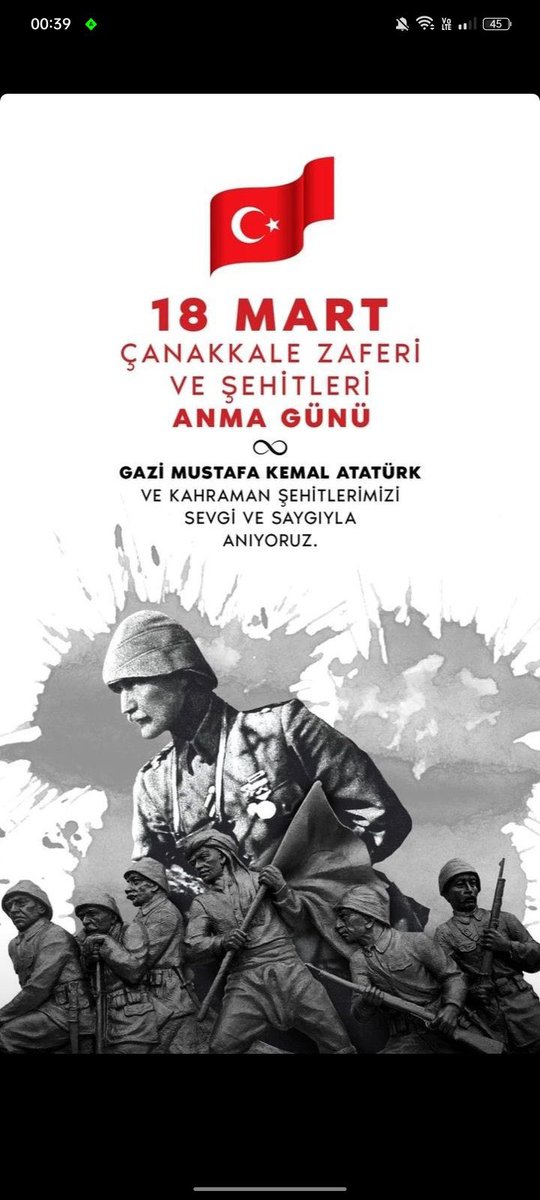 Kutlu olsun #18martcanakkalezaferi 🇹🇷