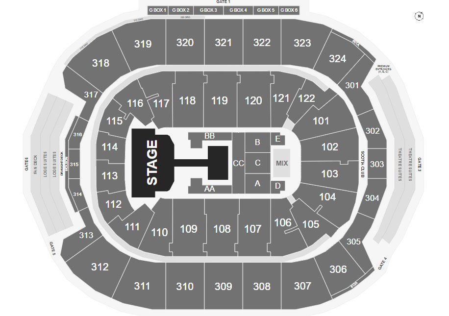 Breakdown Of The Scotiabank Arena Seating Chart
