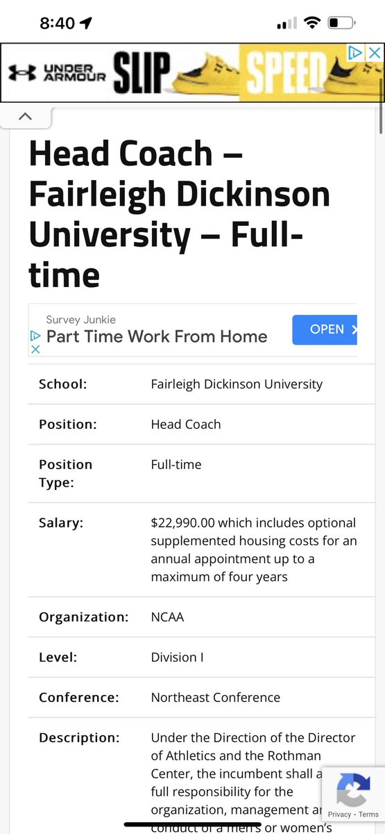 $22,990/year to be a D1 head coach which includes “optional supplemental housing” if y’all are interested!? Hard to truly comprehend the magnitude of a 16 v 1 upset. The gap is massive. <a href="/HoopDirt/">HoopDirt.com</a>