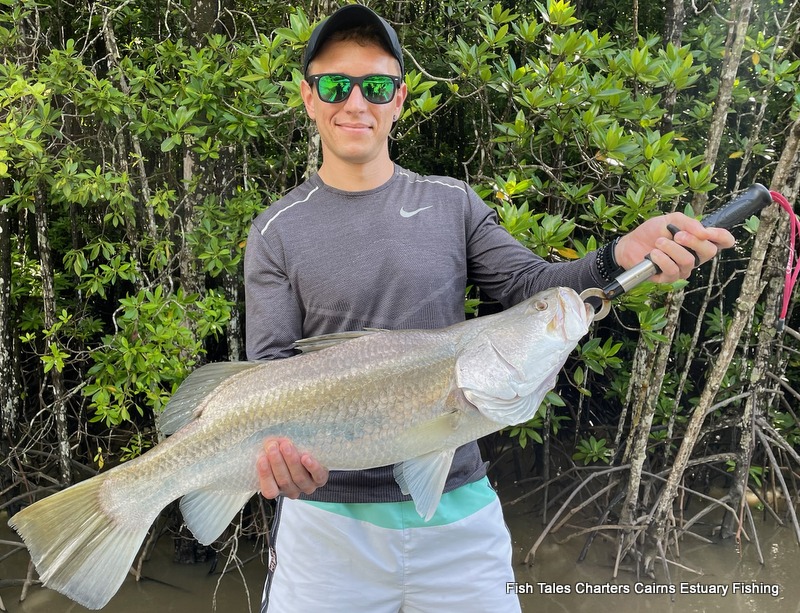 fish_tales's tweet photo. From 9th March 2023
Sean`s 78cm Barramundi
#fishtalescairns #trinityinlet #barramundi #estuaryfishingcairns #theFNQway #exploretnq #barra #thisisqueensland #wetseasonfishing #cometocairns2023 #guidedestuaryfishing @queensland @tropicalnorthqueensland #fishinguptheinletcairns https://t.co/WL1eX5WXCn