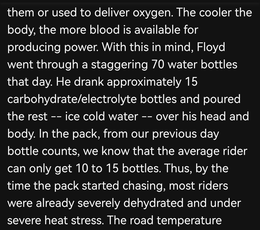 triviumcolombia's tweet photo. Dr. Allen Lim (Team Phonak/RadioShak/Garmin) explains the infamous Landis Stage 17 Tour 2006 🤣🌯💉... Years later Brailsford's Skyineos team would give same explanations
#GainOnTheDescent #HydrationStrategy https://t.co/vmd3vtW23m