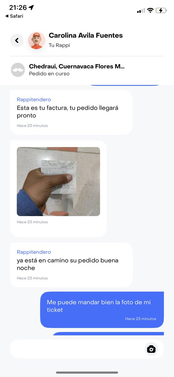 Ruthy Cohen (@ruthyco) on Twitter photo La nueva manera de robar de <a href="/RappiMexico/">Rappi México</a> te dicen q no hay ciertos productos, pero si los cobran y t mandan el ticket tapando el total. Adjunto evidencia ¡Tengan cuidado! Marcamos a soporte y nos dicen q hay q marcar al centro d ayuda, el cual no existe ningún contacto del mismo. La nueva manera de robar de <a href="/RappiMexico/">Rappi México</a> te dicen q no hay ciertos productos, pero si los cobran y t mandan el ticket tapando el total. Adjunto evidencia ¡Tengan cuidado! Marcamos a soporte y nos dicen q hay q marcar al centro d ayuda, el cual no existe ningún contacto del mismo.