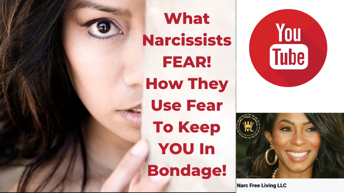 free_narc's tweet photo. What Narcissists FEAR! How Narcissists Use FEAR To Keep YOU In Bondage! ... https://t.co/HgYXeD5neP via @YouTube https://t.co/7a7i0v71Oz