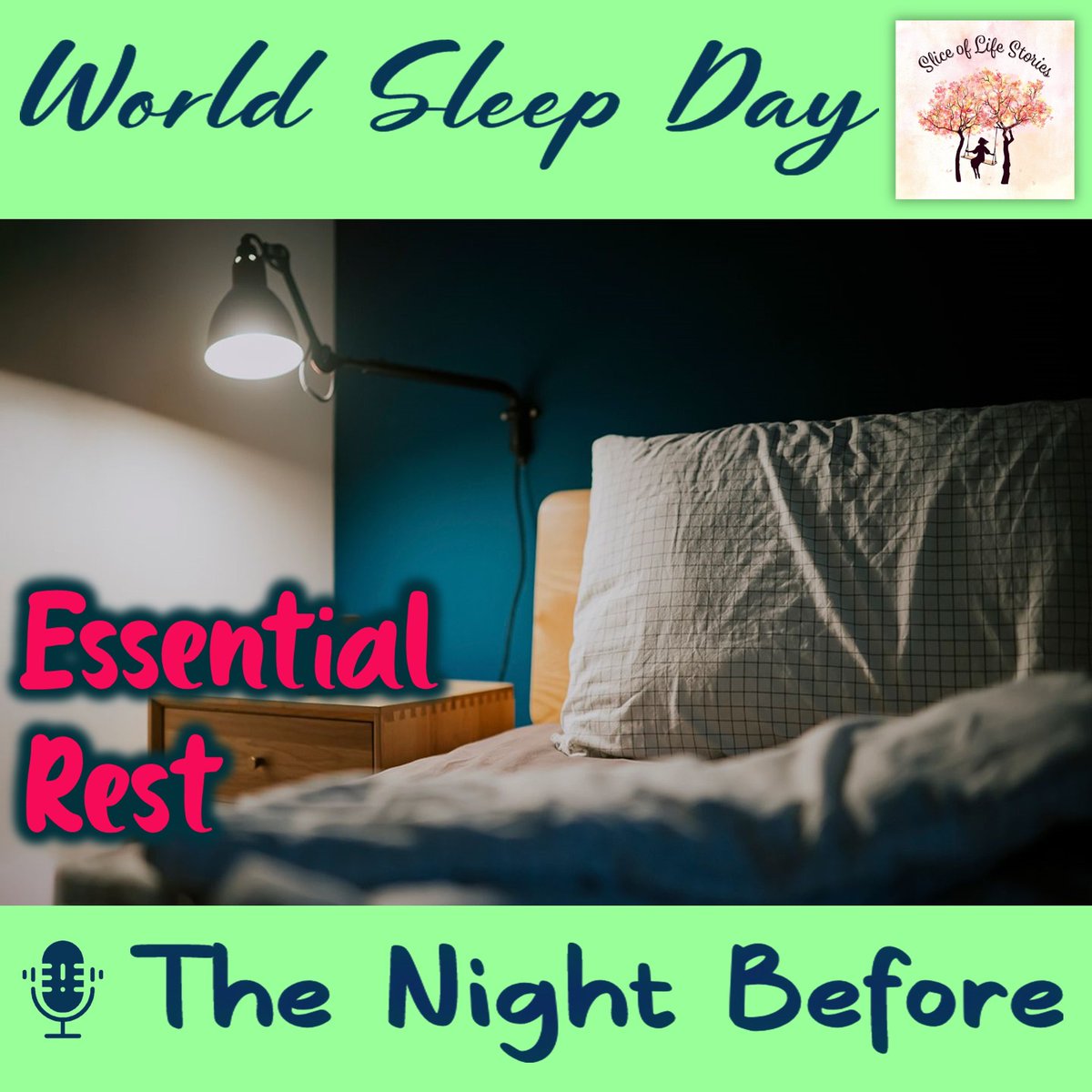 sliceoflife466's tweet photo. World Sleep Day with 🎙 The Night Before
▶ https://t.co/Eozuyd7oH6
#thenightbefore #love #lifesharing #momentoflife #brother #bankwork #traveling #accomodate #home #hospital #friends #worldsleepday #sleep #sleepwell #essentialrest #sleepy #sleeping #sleeptime https://t.co/5M3VpdQC8c