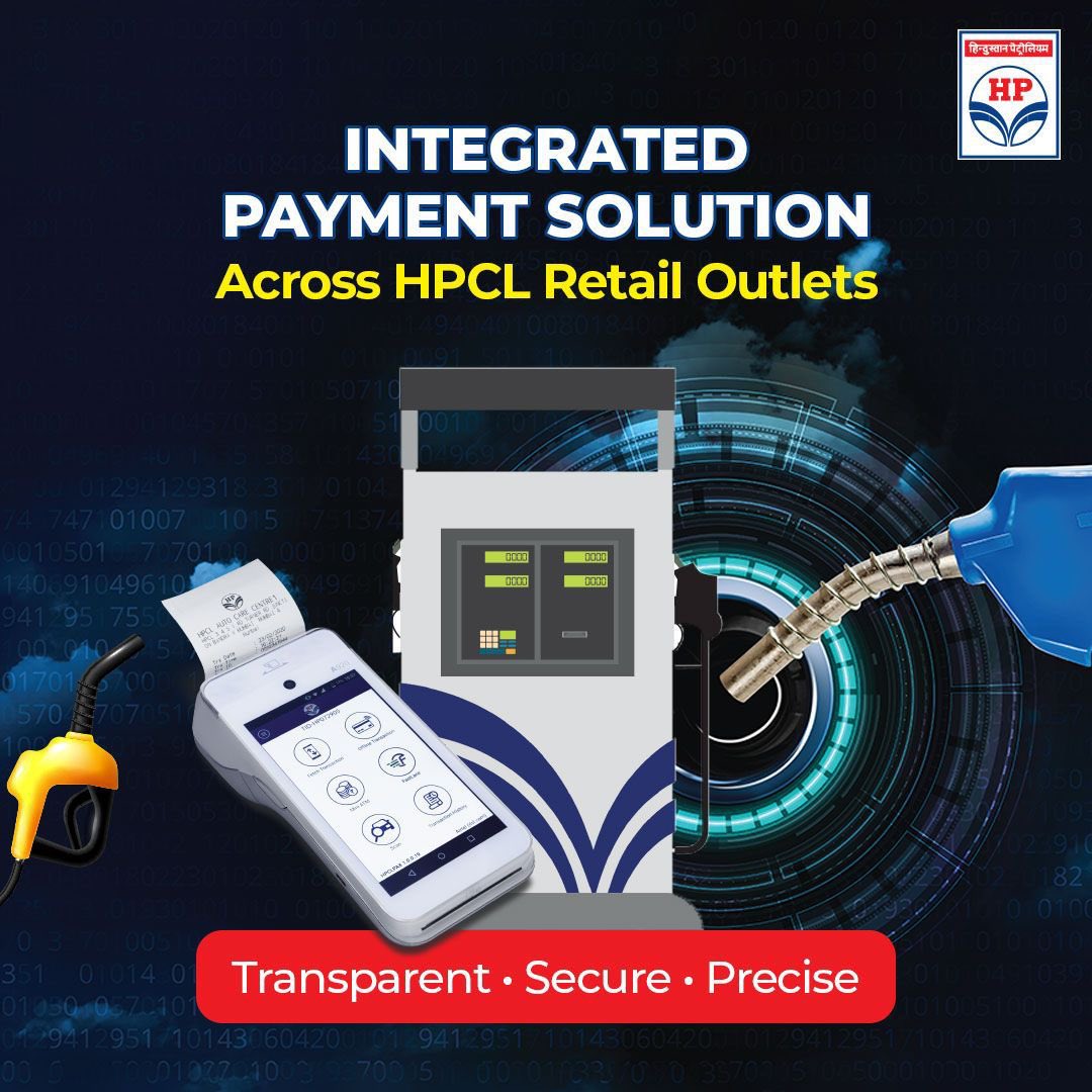 Get billed for what is filled. With Integrated Payment Solution, the exact amount fuelled is transmitted to the POS machine from the Dispensing unit. #GoDigital #ContactlessPayment #HPCL 

@HPCL @hpcl_retail @Rg03Goel @srinihp1970 @DebashisPattn10 @ray_rachna