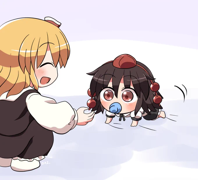 ひなあやちゃんとルーミア #おは東方 